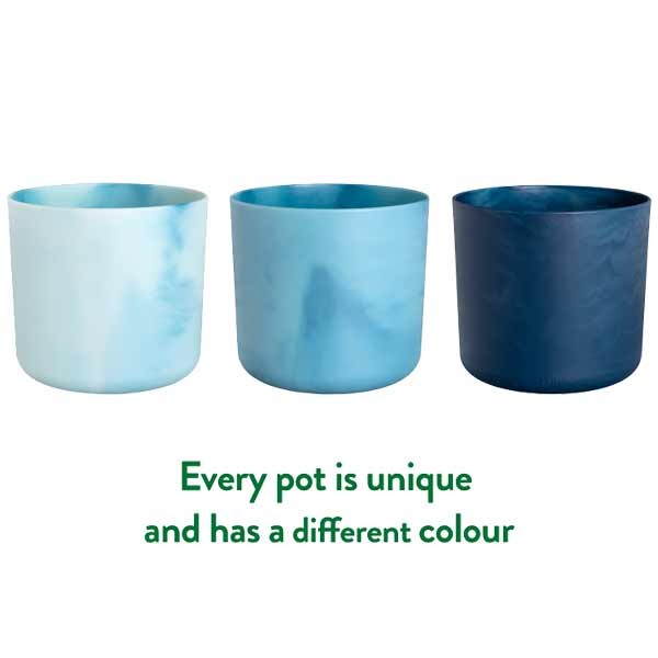 Elho The Ocean Collection Round Atlantic Blue 14cm Flower Pot