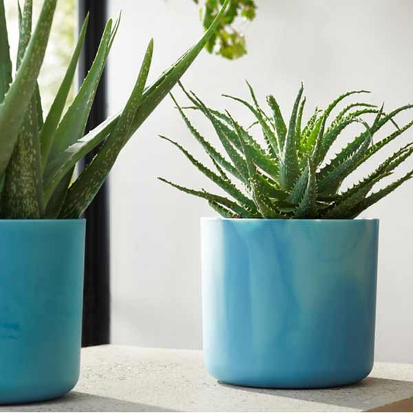 Elho The Ocean Collection Round Atlantic Blue 14cm Flower Pot