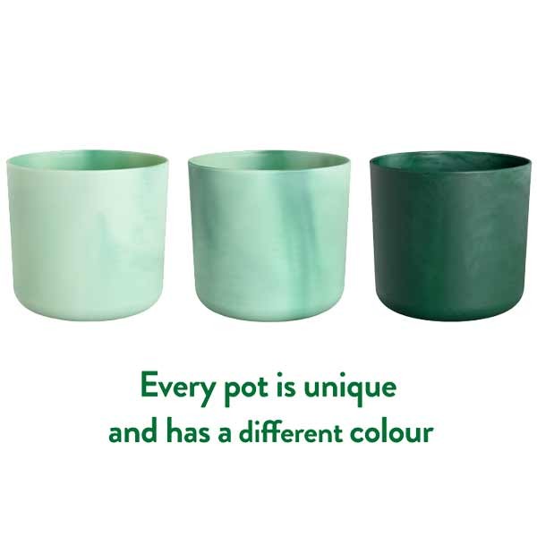 Elho The Ocean Collection Round Pacific Green 14cm Flower Pot