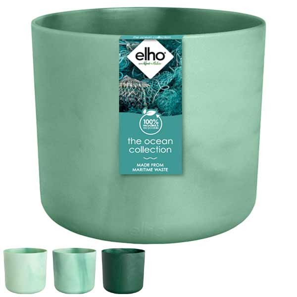 Elho The Ocean Collection Round Pacific Green 18cm Flower Pot