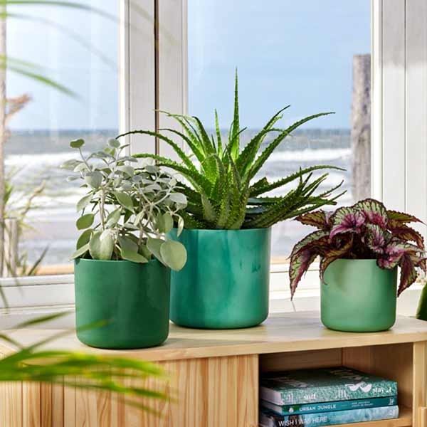 Elho The Ocean Collection Round Pacific Green 18cm Flower Pot