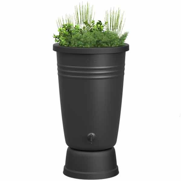 Elho Green Basics Rainbarrel Plus Living Black 110 Litres