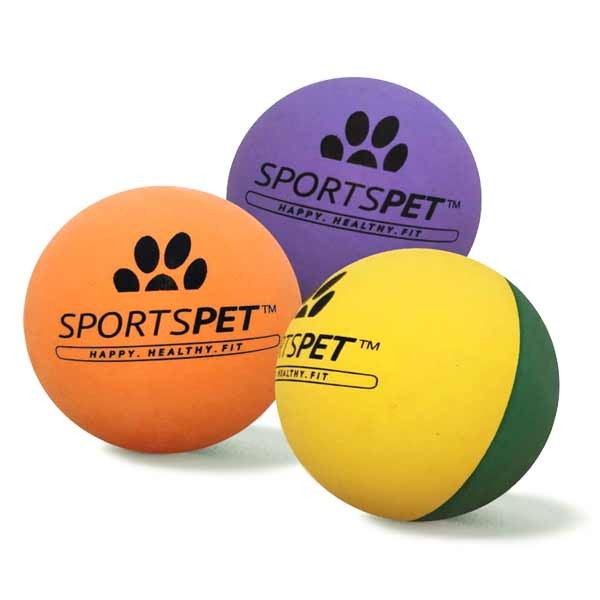 Sportspet High Bounce Ball 60mm 3 Pack