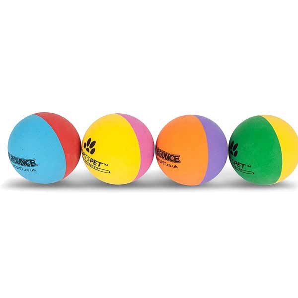 Sportspet Mini High Bounce Ball 45mm 4 Pack