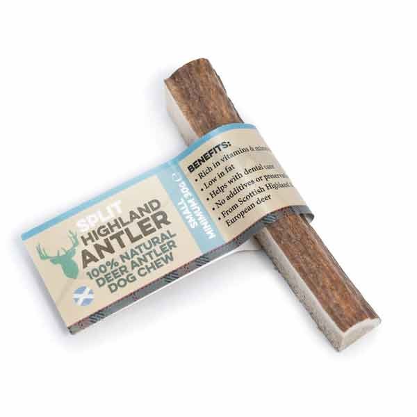 Nova Chews Highland Split Antler 100% Natural Chew Small Single Dog Treat