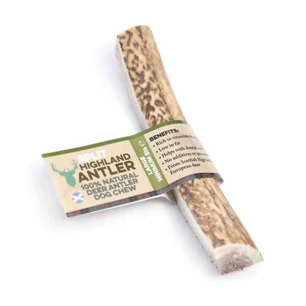 Nova Chews Highland Split Antler 100% Natural Chew Large Single Dog Treat