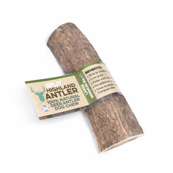 Nova Chews Highland Split Antler 100% Natural Chew Large Single Dog Treat