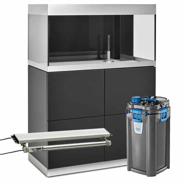 Oase HighLine 200 Anthracite Aquarium & Cabinet Kit (with BioTherm 250)