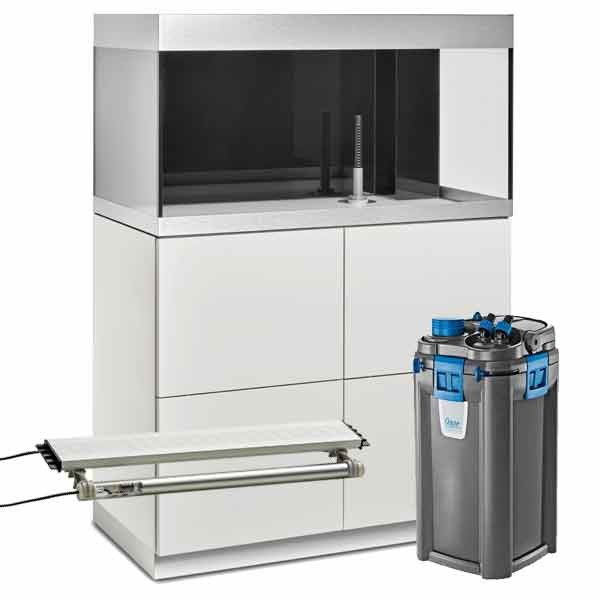 Oase HighLine 200 White Aquarium & Cabinet Kit (with BioTherm 250)