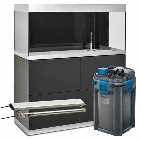 Oase HighLine 300 Anthracite Aquarium & Cabinet Kit (with BioTherm 350)