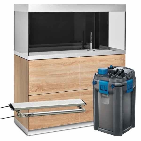 Oase HighLine 300 Oak Aquarium & Cabinet Kit (with BioTherm 350)