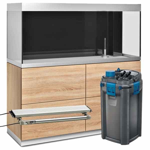 Oase HighLine 400 Oak Aquarium & Cabinet Kit (with BioTherm 600)