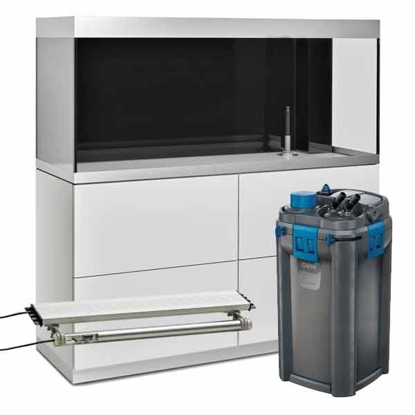 Oase HighLine 400 White Aquarium & Cabinet Kit (with BioTherm 600)