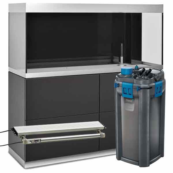 Oase HighLine 400 Anthracite Aquarium & Cabinet Kit (with BioTherm 850)