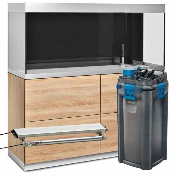 Oase HighLine 400 Oak Aquarium & Cabinet Kit (with BioTherm 850)