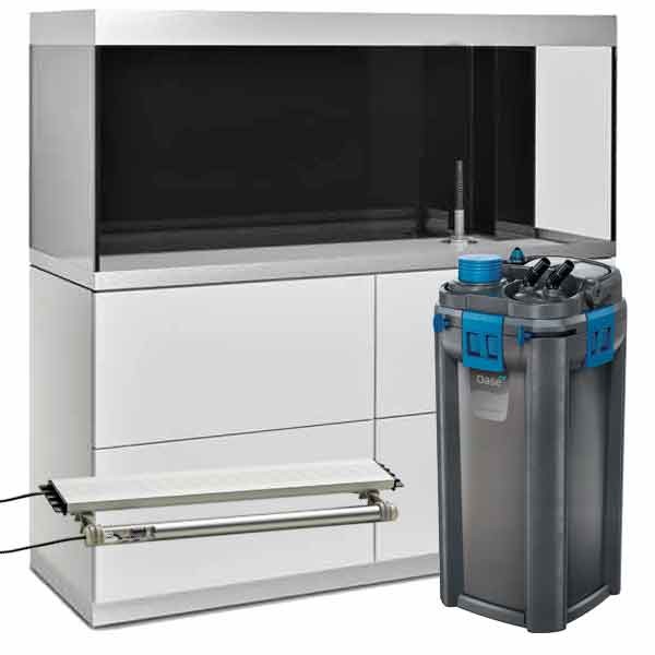 Oase HighLine 400 White Aquarium & Cabinet Kit (with BioTherm 850)