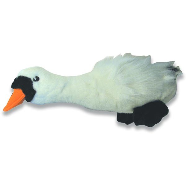 Happy Pet Migrator Swan Plush Dog Toy