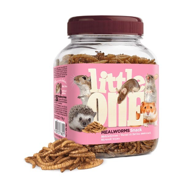 Little One Mealworms Omnivorous Rodent Treat 70g