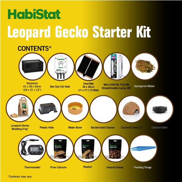 Habistat Leopard Gecko Starter Kit Black