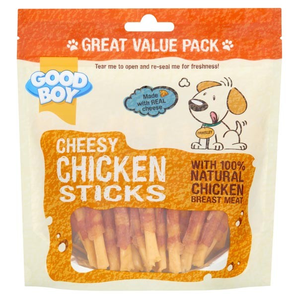 Good Boy Cheesy Chicken Sticks 250g Dog Treat