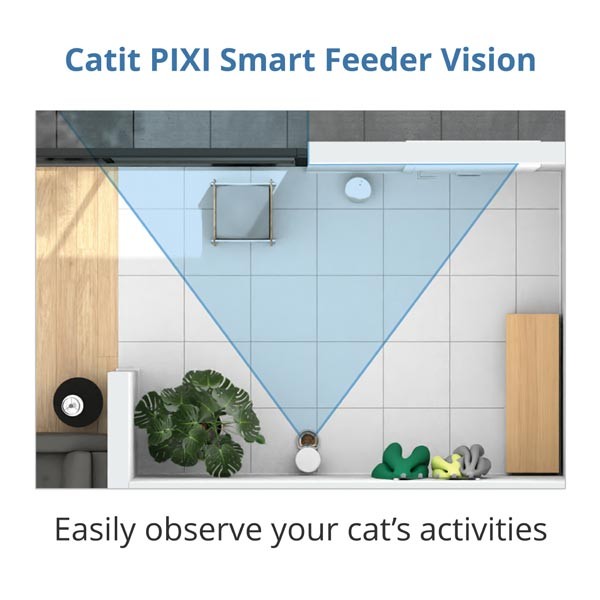 Catit Pixi Vision Smart Dry Cat Food Feeder