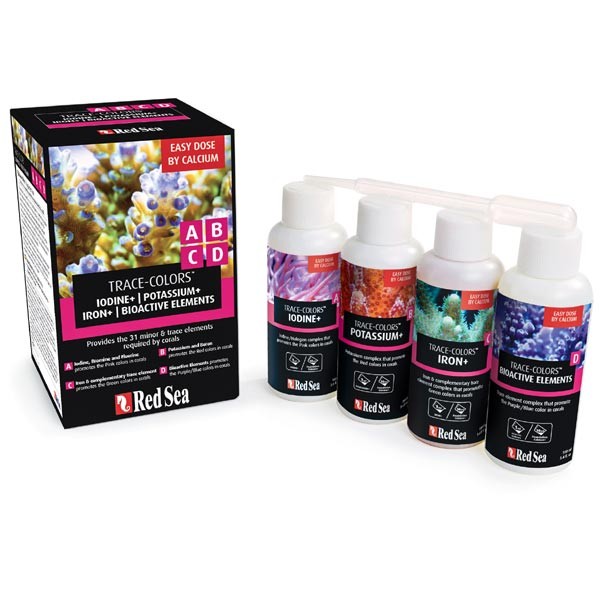 Red Sea Trace Colors A|B|C|D Supplement 4 Pack