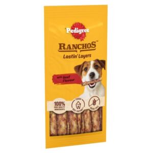 Pedigree Ranchos Lastin' Layers Sticks Beef 4 Pack Dog Treat