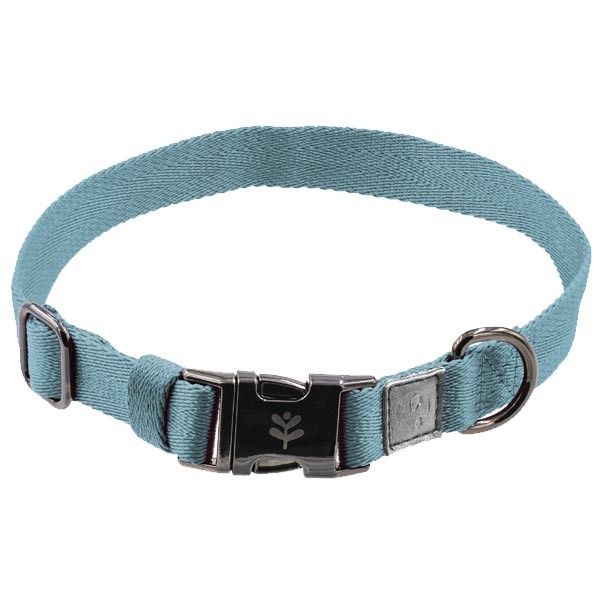 Sötnos Earth Aware Flat Weave Teal Medium Dog Collar