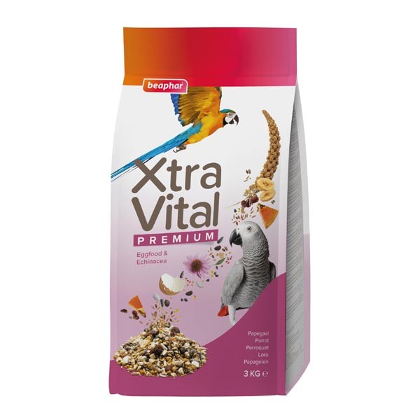 Beaphar XtraVital Parrot Complete Bird Food 3kg