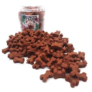 Browns Beef Bone Shaped Dog Training Treats