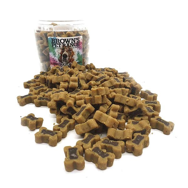 Browns Chicken & Game Bone Shaped Dog Training Treats