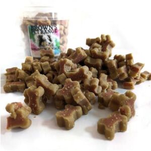 Browns Salmon & Rice Bone Shaped Dog Training Treats