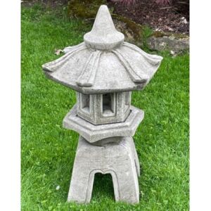 Star Lantern Oriental Stone Garden Ornament 33cm