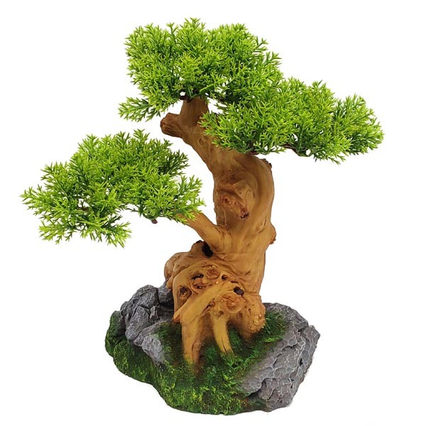 Aqua One Bonsai Tree on Rocks 22cm