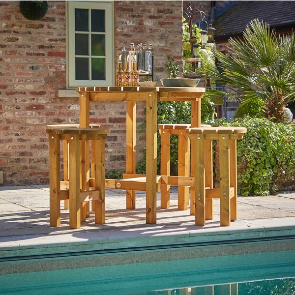 Cosmos Bar Set Wooden Garden Furniture Set