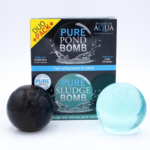 Evolution Aqua PURE Pond Bomb & PURE Sludge Bomb Duo Pack