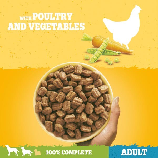 Pedigree Complete with Poultry and Vegetables 12kg Dry Dog Food