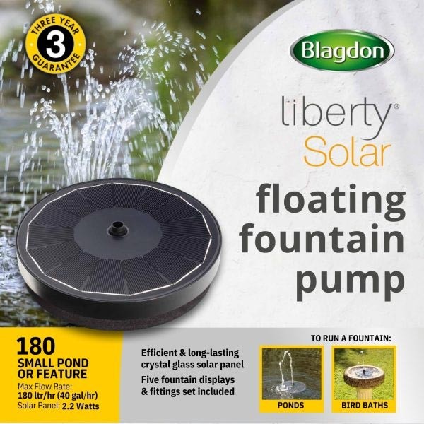 Blagdon Liberty Solar 180 Floating Fountain Pump