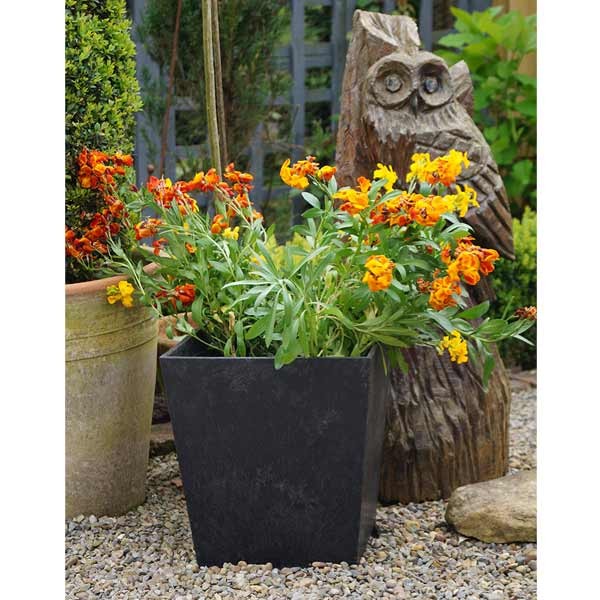 Tierra Verde Sonata Slate Grey Eco Planter 33cm