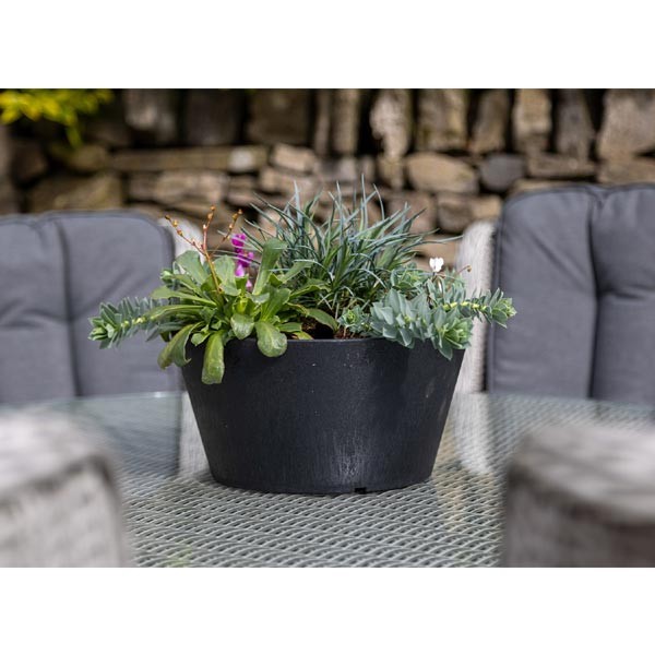 Tierra Verde Octavia Slate Grey Eco Planter 15cm