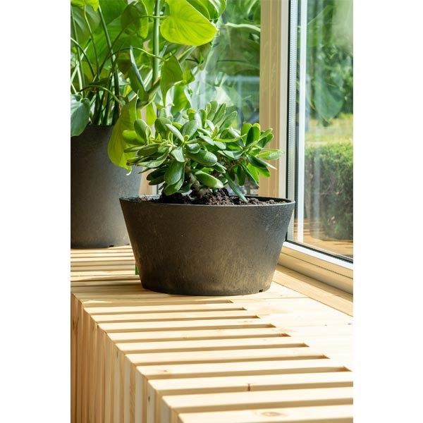 Tierra Verde Octavia Slate Grey Eco Planter 15cm