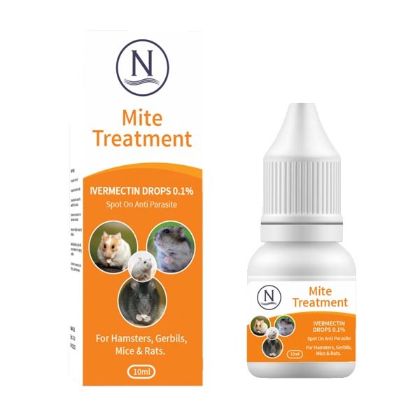 Naqua Spot On Mite Treatment Ivermectin Drops Rodents 10ml