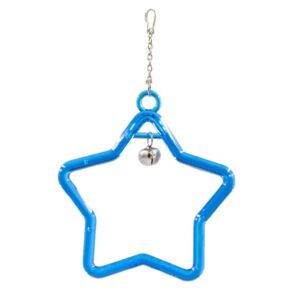 Beaks Plastic Star Swing Bird Toy