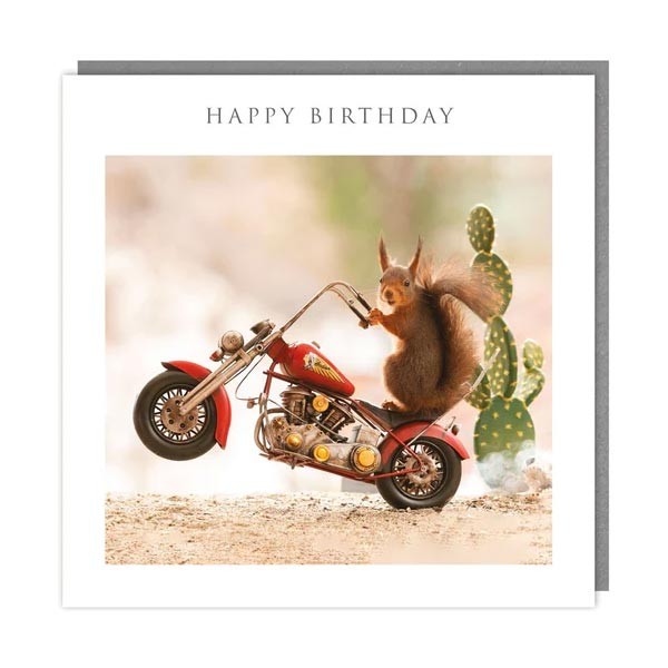 The Light Hearted Collection "Biker Squirrel" Card