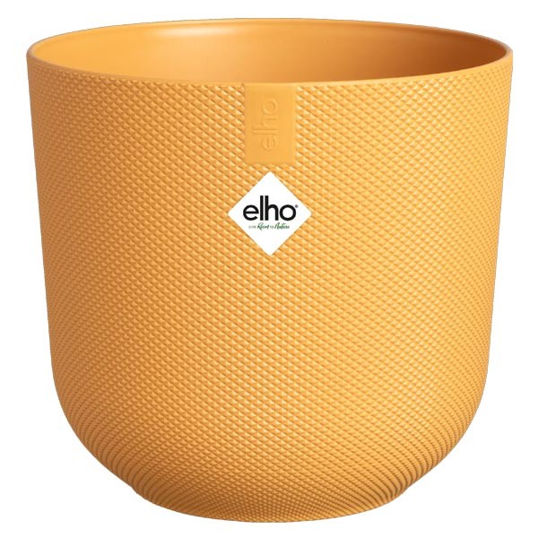 Elho Jazz Round Amber Yellow 14cm Flower Pot