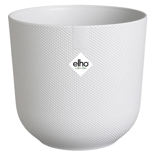 Elho Jazz Round Silky White 14cm Flower Pot