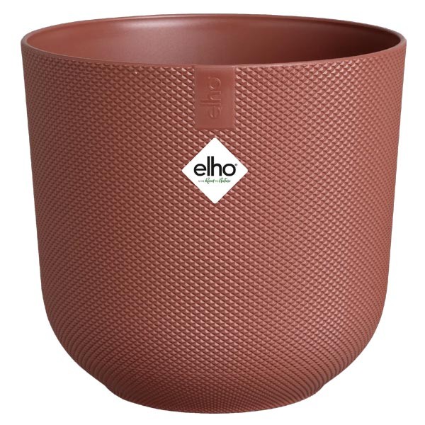 Elho Jazz Round Tuscan Red 16cm Flower Pot