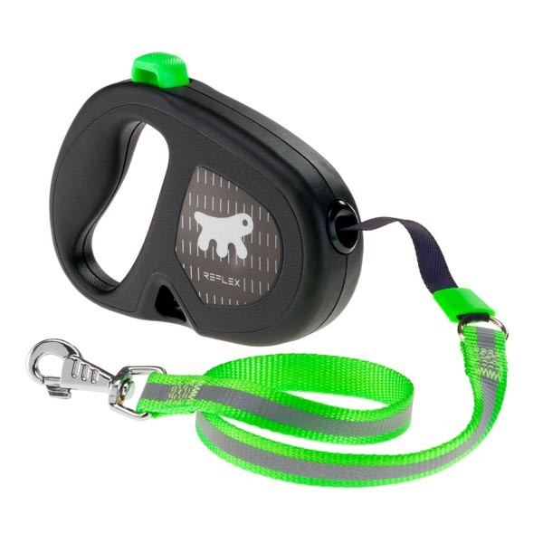 Ferplast Flippy One Reflex Tape Green Medium Dog Lead