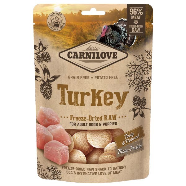 Carnilove Freeze-Dried Raw Snacks Turkey 60g Dog Treat