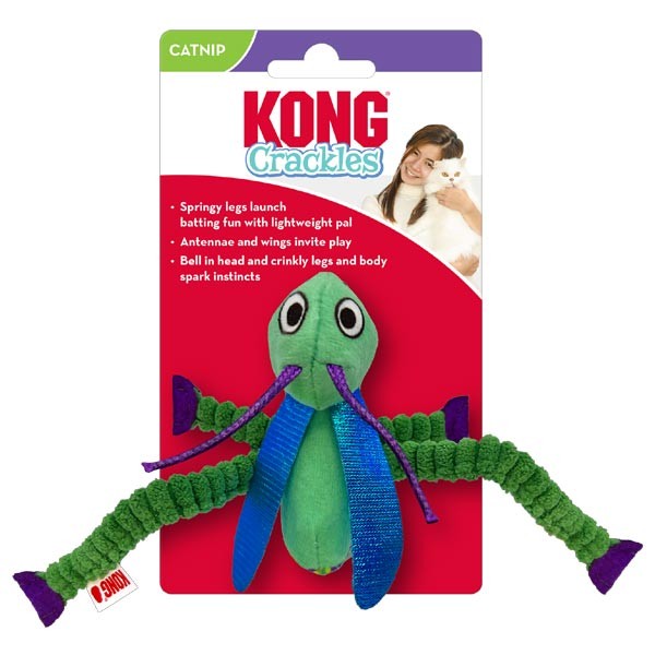 KONG Crackles Grasshopper Cat Toy